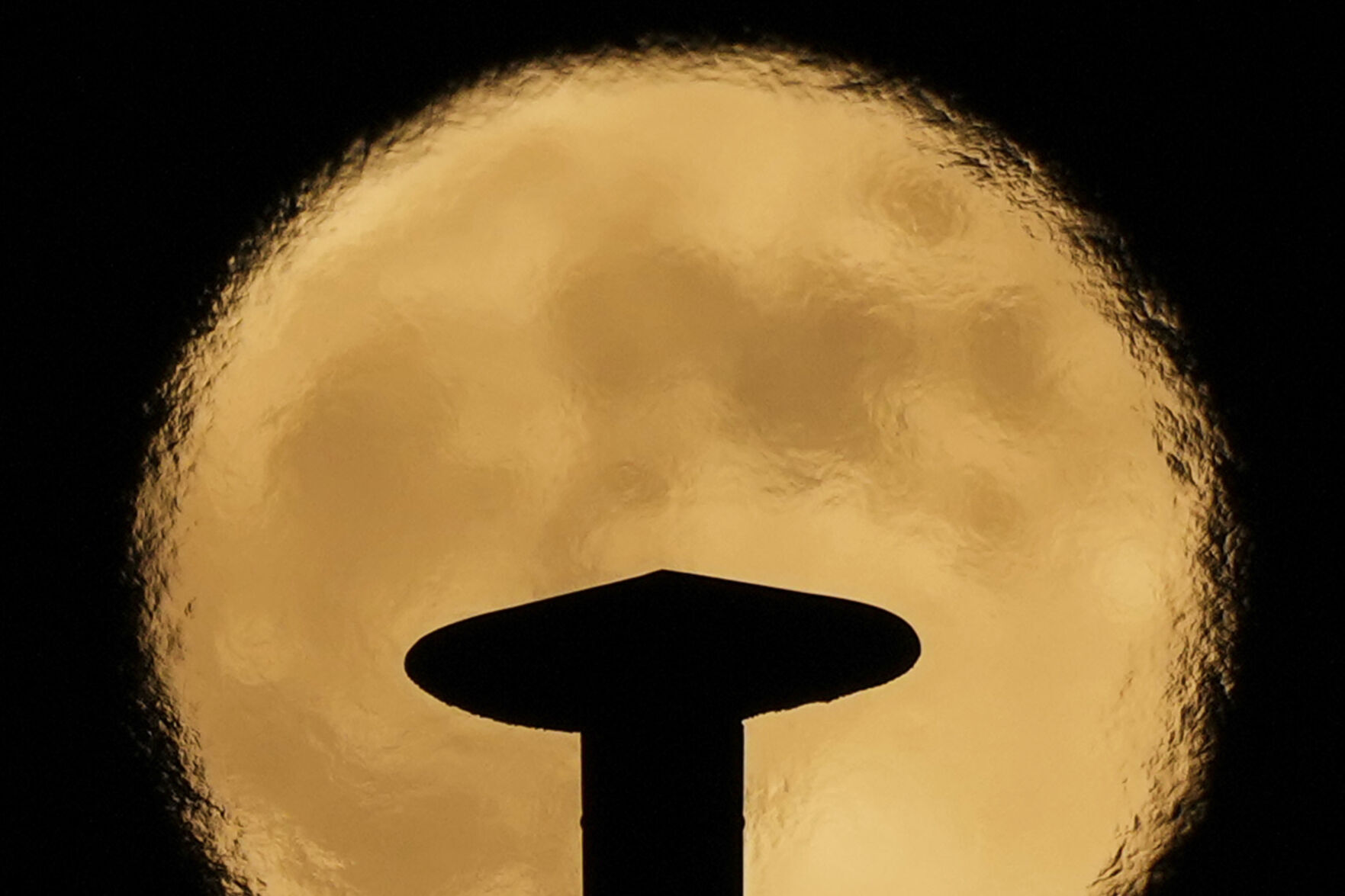 APTOPIX Lebanon Supermoon